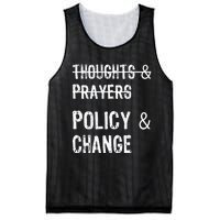 No More Thoughts & Prayers Time For Policy & Change Mesh Reversible Basketball Jersey Tank