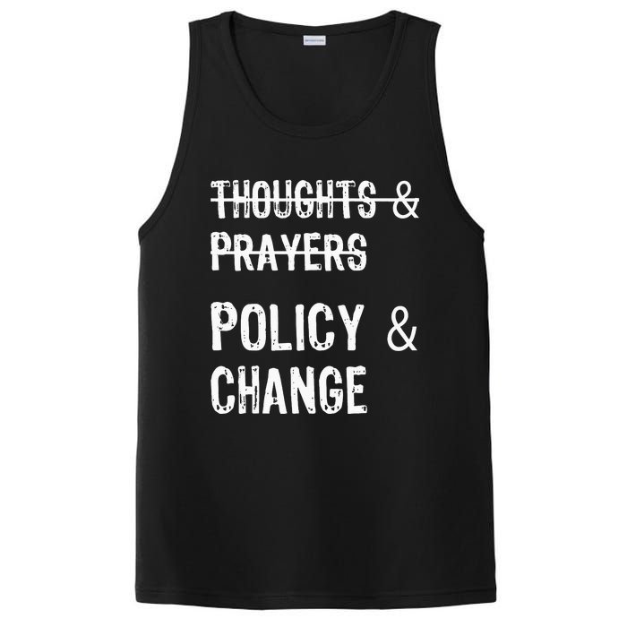 No More Thoughts & Prayers Time For Policy & Change PosiCharge Competitor Tank