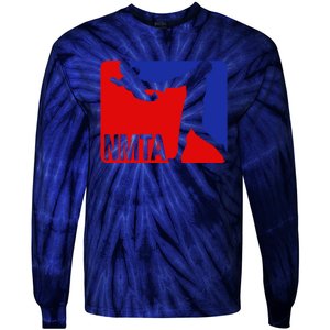 National Midget Tossing Association Funny Tie-Dye Long Sleeve Shirt