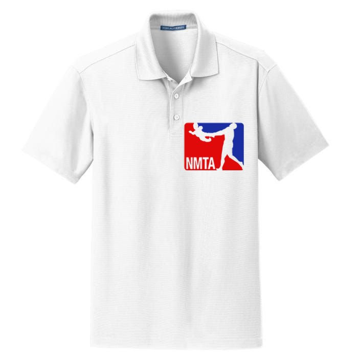 National Midget Tossing Association Funny Dry Zone Grid Polo