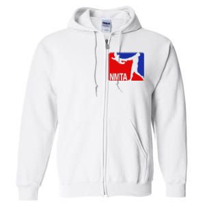 National Midget Tossing Association Funny Full Zip Hoodie