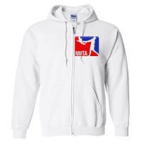 National Midget Tossing Association Funny Full Zip Hoodie