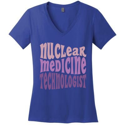 Nuc Med Tech Nuclear Medicine Technologist Gift Women's V-Neck T-Shirt