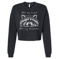 Not My Trash Not My Dumpster Cropped Pullover Crew