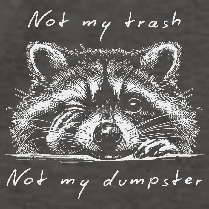 Not My Trash Not My Dumpster Vector Backpack
