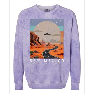 New Mexico The Land Of Enchantment Pride Ufo Colorblast Crewneck Sweatshirt