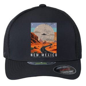 New Mexico The Land Of Enchantment Pride Ufo Flexfit Unipanel Trucker Cap