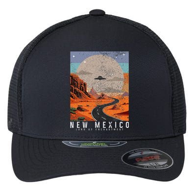 New Mexico The Land Of Enchantment Pride Ufo Flexfit Unipanel Trucker Cap