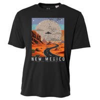 New Mexico The Land Of Enchantment Pride Ufo Cooling Performance Crew T-Shirt