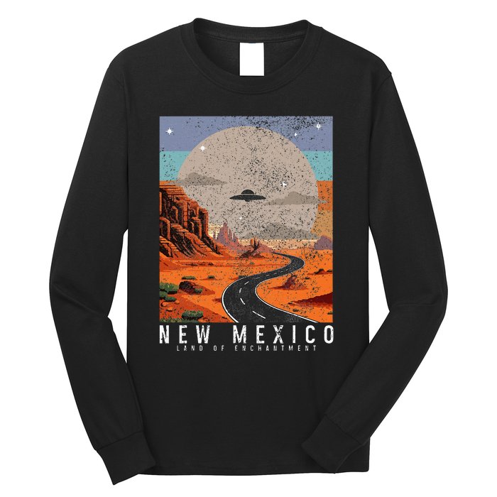 New Mexico The Land Of Enchantment Pride Ufo Long Sleeve Shirt