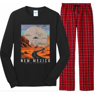 New Mexico The Land Of Enchantment Pride Ufo Long Sleeve Pajama Set