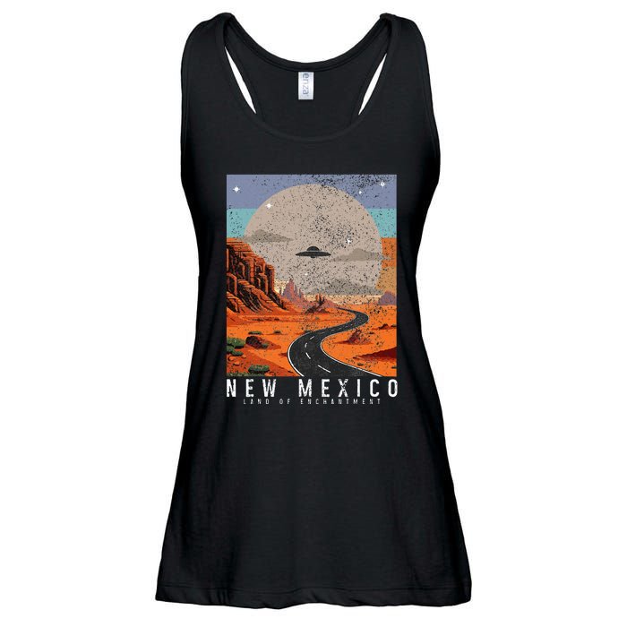 New Mexico The Land Of Enchantment Pride Ufo Ladies Essential Flowy Tank