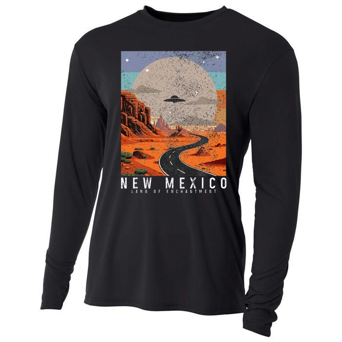 New Mexico The Land Of Enchantment Pride Ufo Cooling Performance Long Sleeve Crew