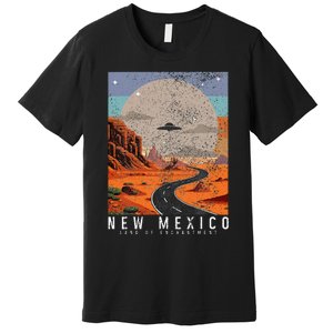 New Mexico The Land Of Enchantment Pride Ufo Premium T-Shirt