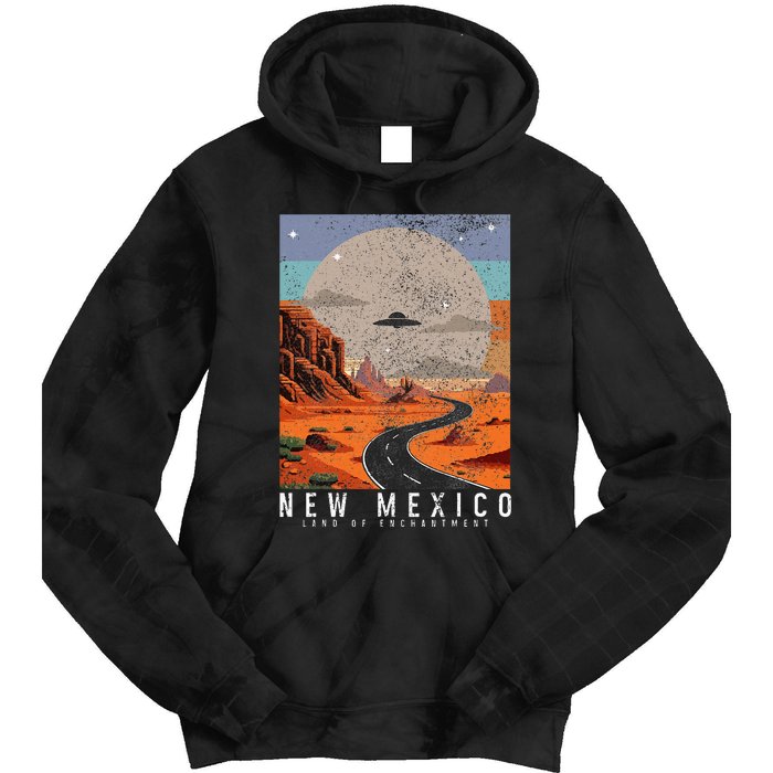 New Mexico The Land Of Enchantment Pride Ufo Tie Dye Hoodie