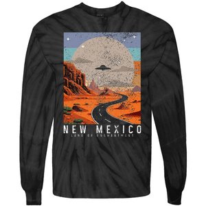 New Mexico The Land Of Enchantment Pride Ufo Tie-Dye Long Sleeve Shirt