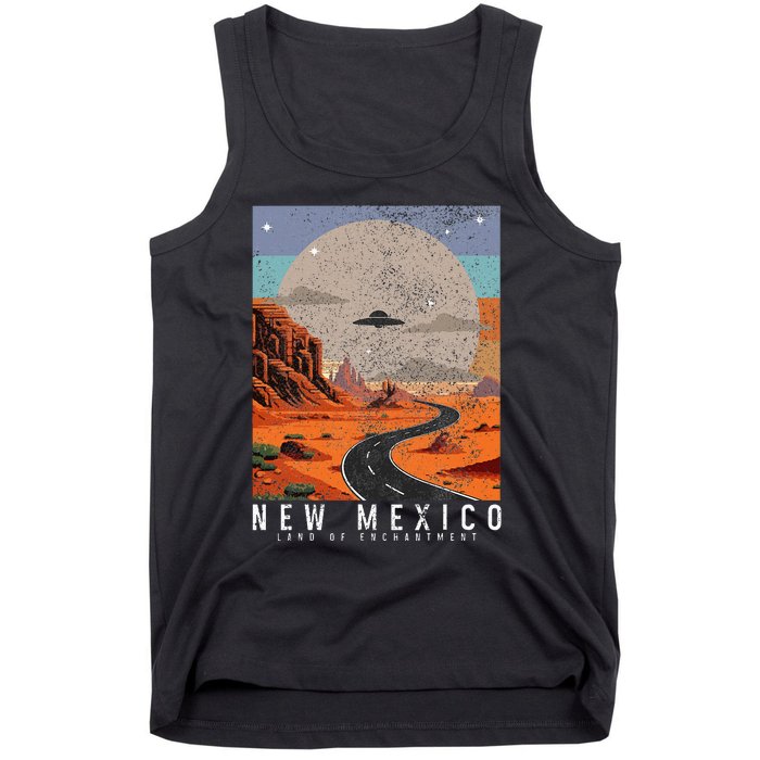 New Mexico The Land Of Enchantment Pride Ufo Tank Top