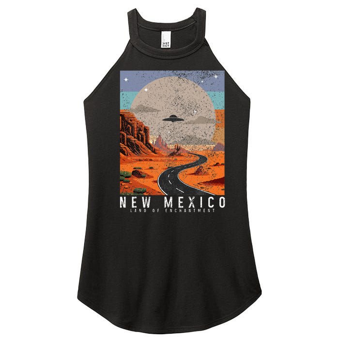 New Mexico The Land Of Enchantment Pride Ufo Women’s Perfect Tri Rocker Tank