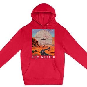 New Mexico The Land Of Enchantment Pride Ufo Premium Pullover Hoodie