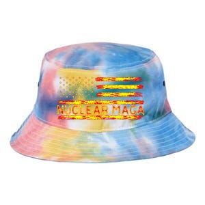 Nuclear Maga USA Flag Tie Dye Newport Bucket Hat