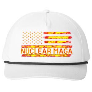 Nuclear Maga USA Flag Snapback Five-Panel Rope Hat