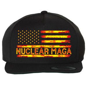 Nuclear Maga USA Flag Wool Snapback Cap