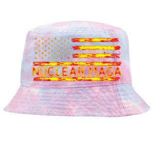 Nuclear Maga USA Flag Tie-Dyed Bucket Hat