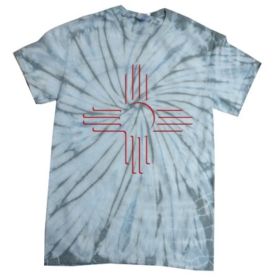 New Mexico Unique Red Zia Symbol Flag Gift Tie-Dye T-Shirt