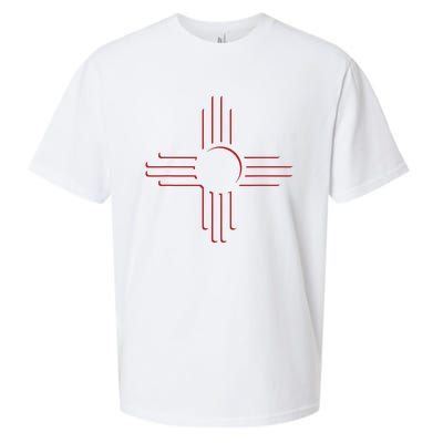 New Mexico Unique Red Zia Symbol Flag Gift Sueded Cloud Jersey T-Shirt