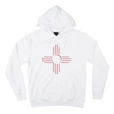 New Mexico Unique Red Zia Symbol Flag Gift Hoodie