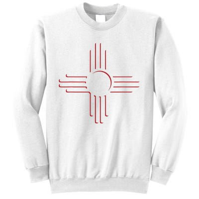 New Mexico Unique Red Zia Symbol Flag Gift Sweatshirt