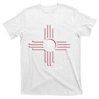 New Mexico Unique Red Zia Symbol Flag Gift T-Shirt