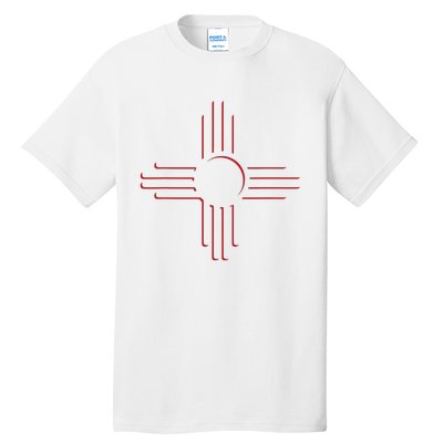 New Mexico Unique Red Zia Symbol Flag Gift Tall T-Shirt