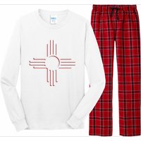 New Mexico Unique Red Zia Symbol Flag Gift Long Sleeve Pajama Set