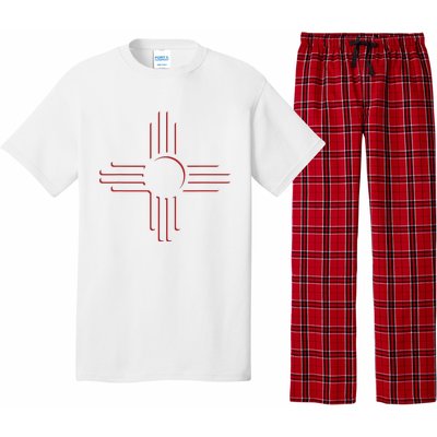 New Mexico Unique Red Zia Symbol Flag Gift Pajama Set