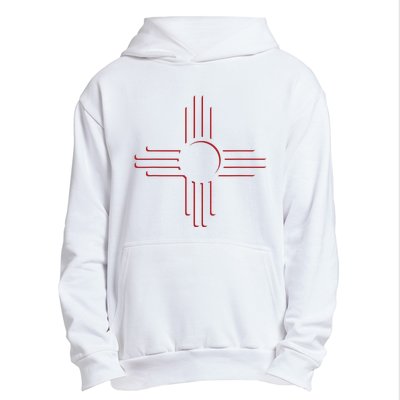 New Mexico Unique Red Zia Symbol Flag Gift Urban Pullover Hoodie