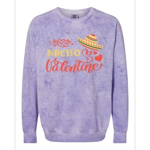 Nacho Mexican Valentines Day Costume Couple Matching Gift Colorblast Crewneck Sweatshirt