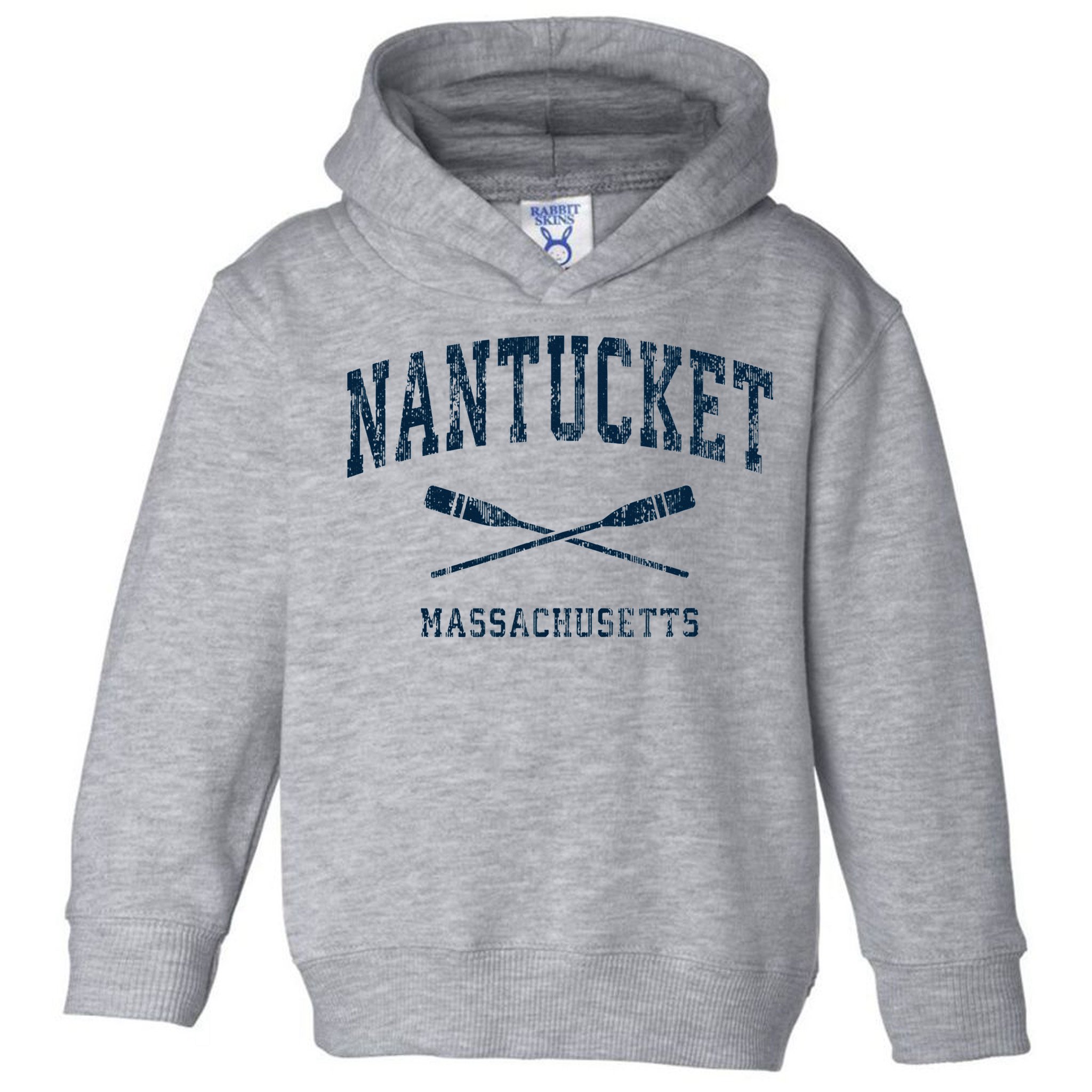 Nantucket Massachusetts Vintage Nautical Paddles Sports Oars Toddler Hoodie