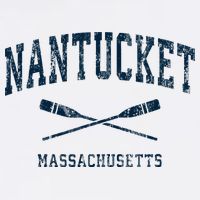 Nantucket Massachusetts Vintage Nautical Paddles Sports Oars Hoodie