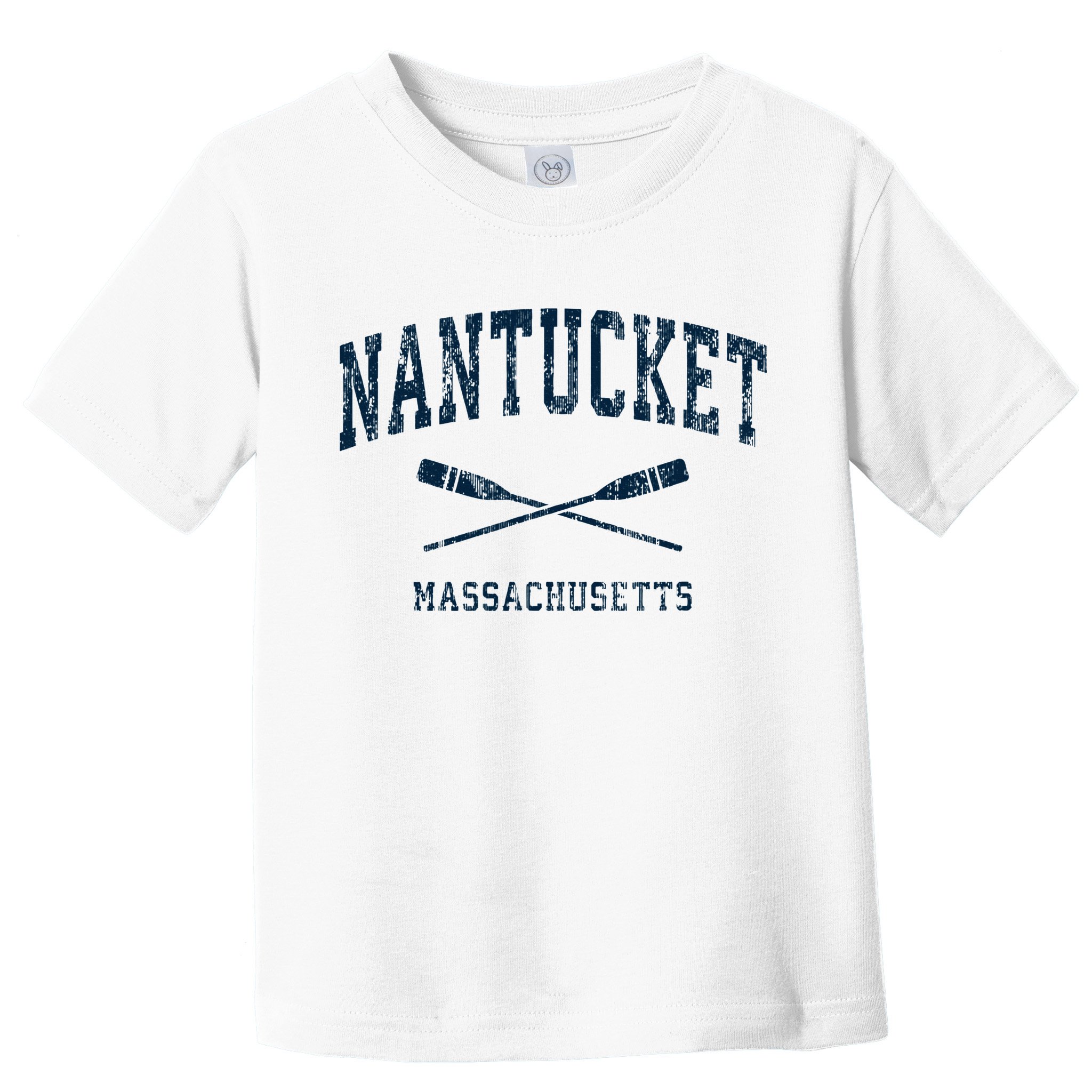 Nantucket Massachusetts Vintage Nautical Paddles Sports Oars Toddler T-Shirt