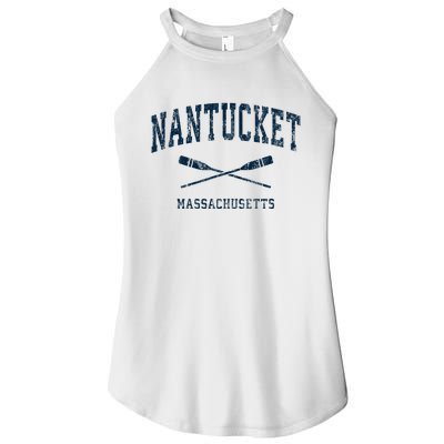 Nantucket Massachusetts Vintage Nautical Paddles Sports Oars Women’s Perfect Tri Rocker Tank