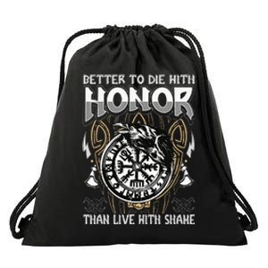 Nordic Mythology Viking Warrior Celtic Symbols Culture Drawstring Bag