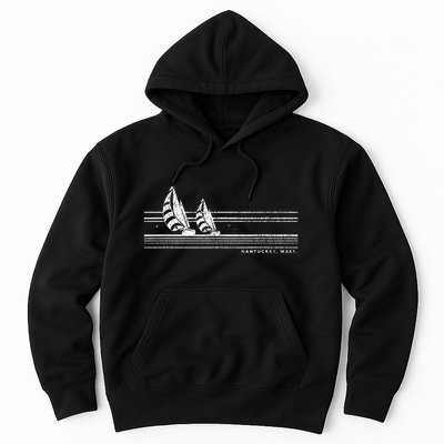 Nantucket Ma Vintage Sailing 70s Nautical Sailboat Hoodie