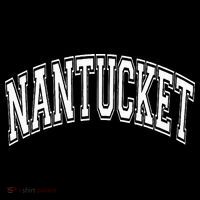 Nantucket Massachusetts Varsity Style Pink With White Text Poster