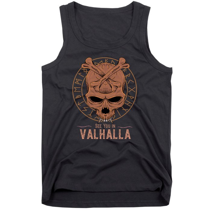 Norse Mythology Viking See You In Valhalla Tank Top