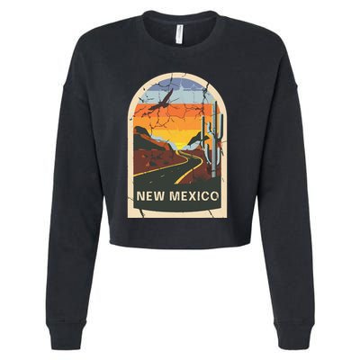 New Mexico Vintage Cropped Pullover Crew