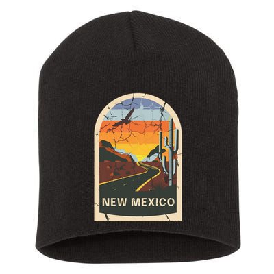 New Mexico Vintage Short Acrylic Beanie