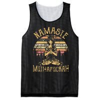 Namaste Muthafuckah Vintage Yoga Lover Gift Mesh Reversible Basketball Jersey Tank