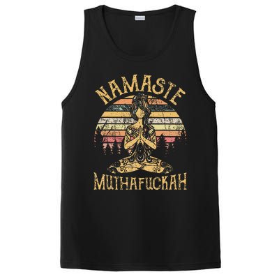 Namaste Muthafuckah Vintage Yoga Lover Gift PosiCharge Competitor Tank