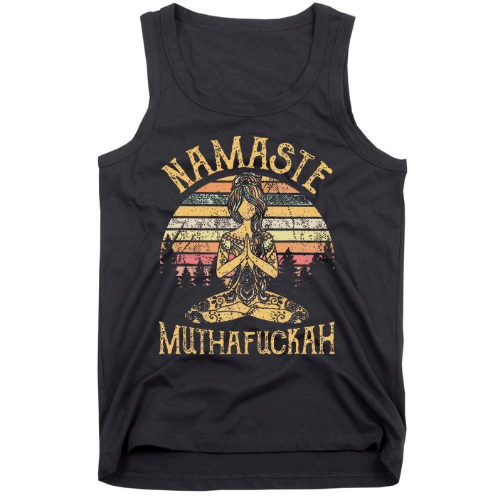 Namaste Muthafuckah Vintage Yoga Lover Gift Tank Top